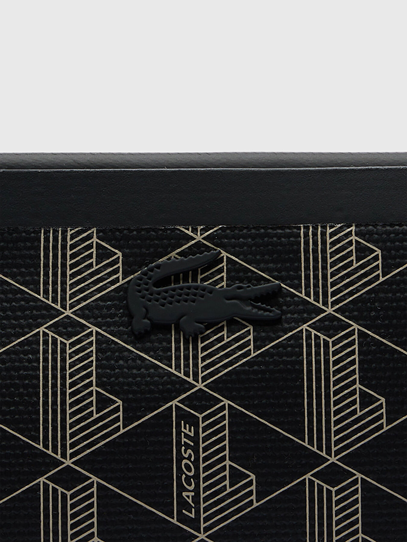 洋書 LACOSTE Clutch with monogram logo print brand LACOSTE