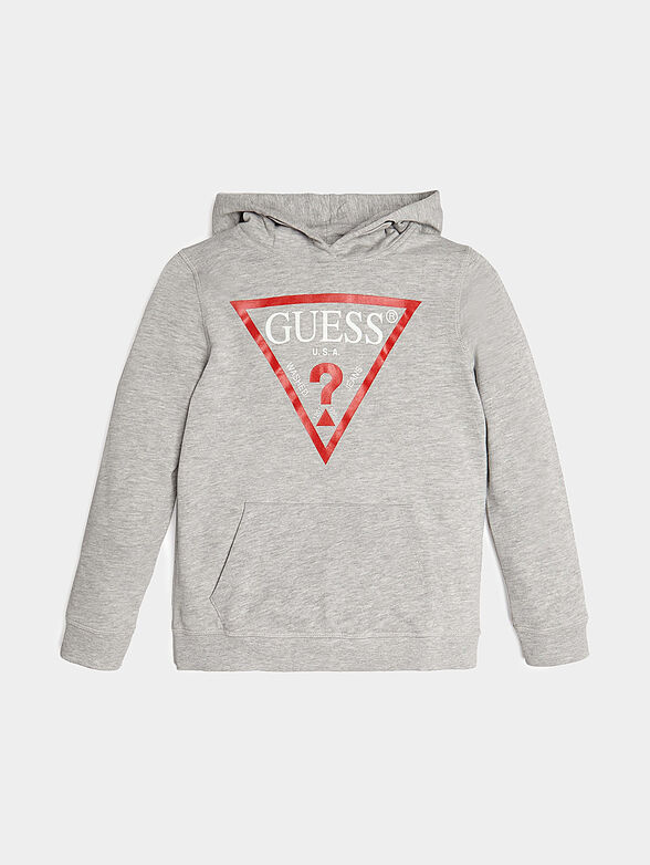 Hooded sweatshirt with logo print - 1