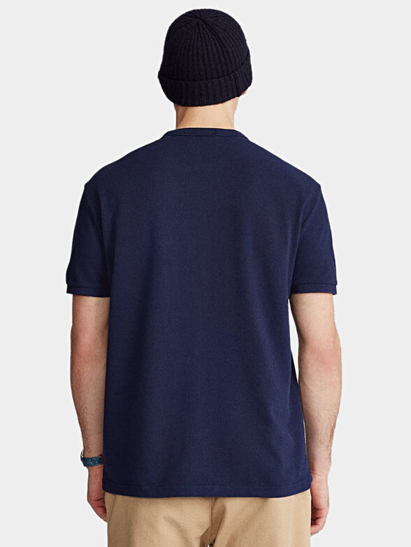 Blue T-shirt with white logo - 2