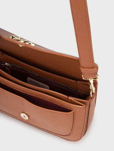 Leather bag with logo detail - 5