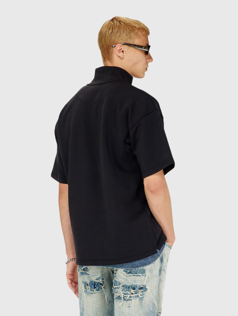 Short sleeved polo shirt with zip - 3