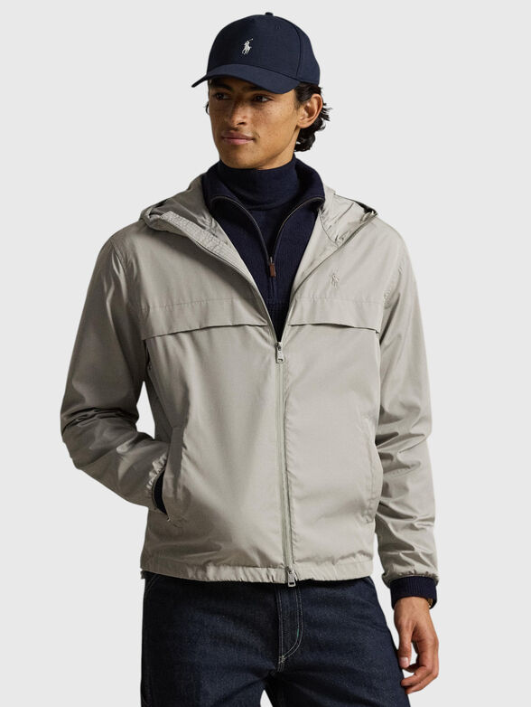 Hooded jacket with a double zip - 1