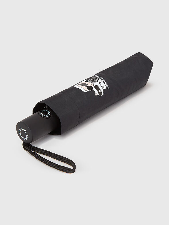 K/IKONIK 2.0 black umbrella with print - 2