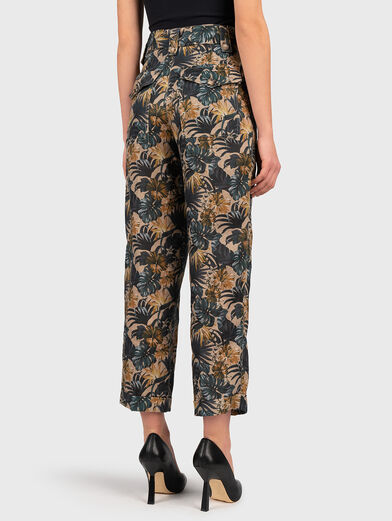 Pants with floral print - 2
