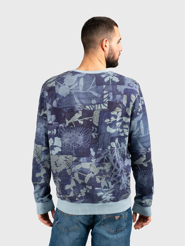 Cotton sweatshirt with accent print - 3