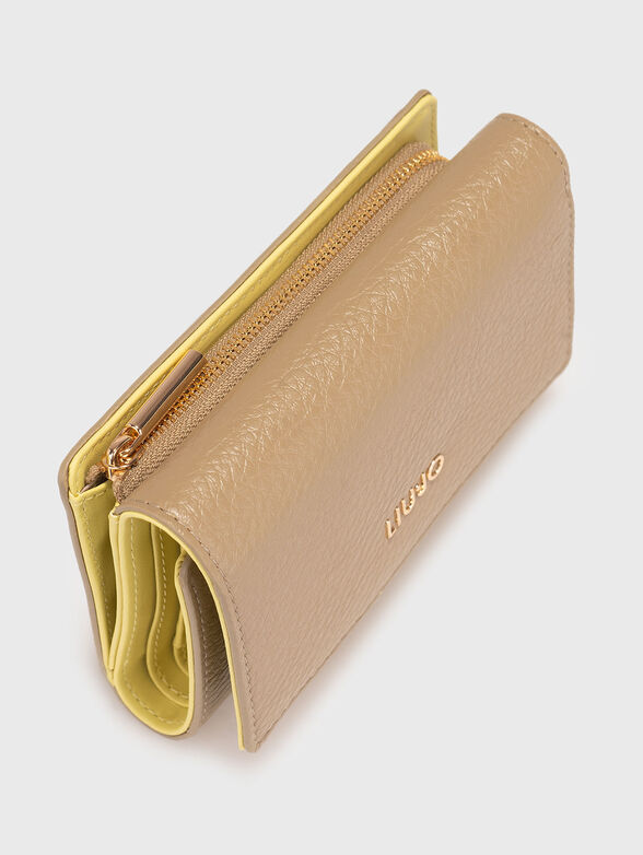 Eco leather wallet with logo detail - 4