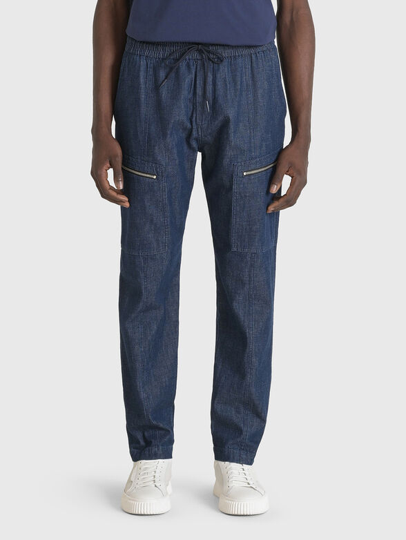 Jeans with elastic waist - 1