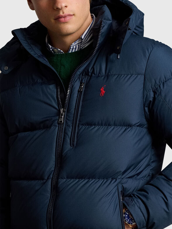 Padded jacket with logo embroidery - 5