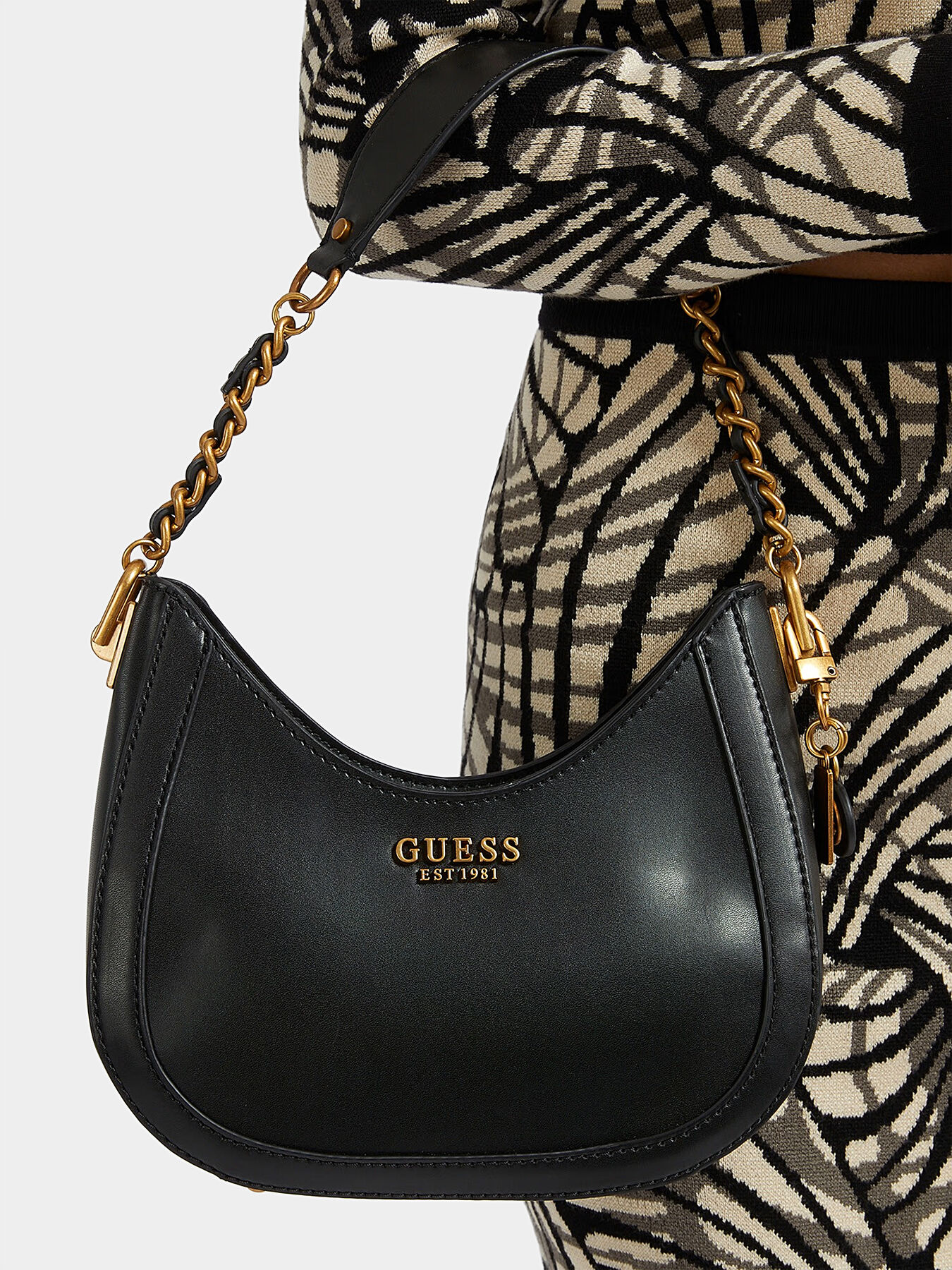 ABEY small hobo bag with logo accent brand GUESS