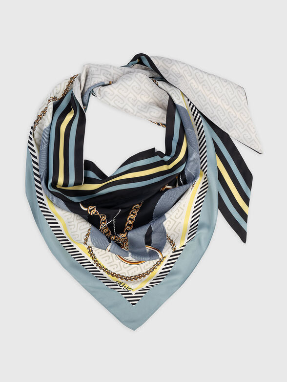 Scarf with animal print - 1