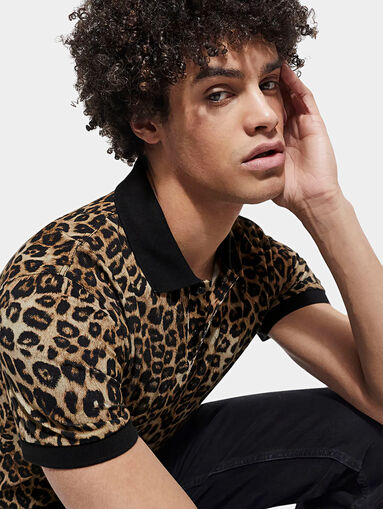Polo shirt with animal print - 4