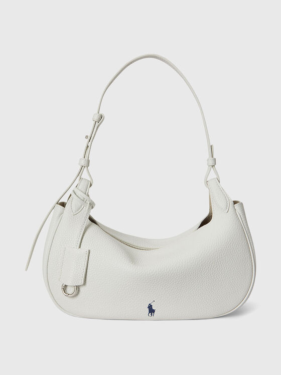 White leather bag with logo detail - 1