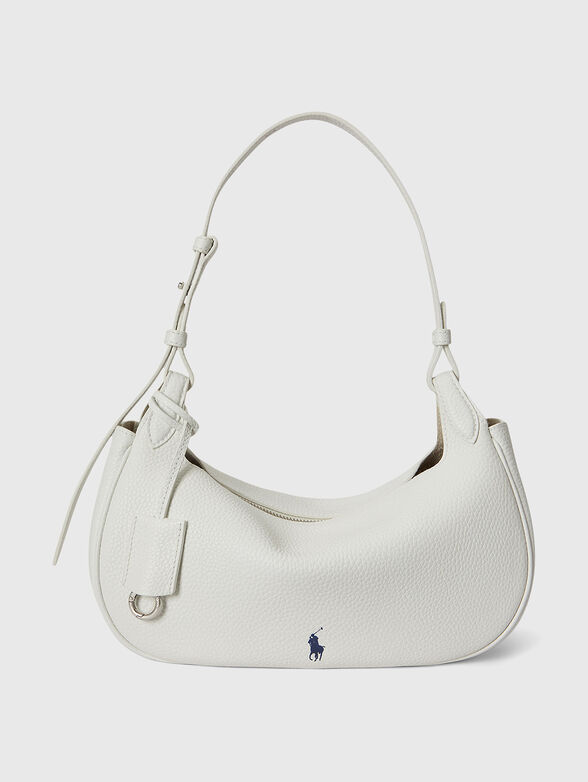 White leather bag with logo detail - 1