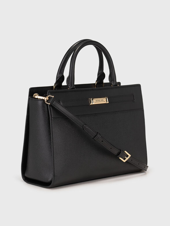 Black large bag with gold details - 4