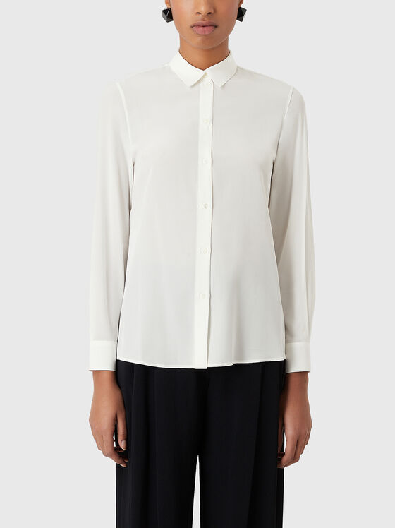 Бяла копринена риза  - 1