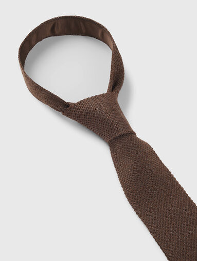 Linen and silk tie - 4