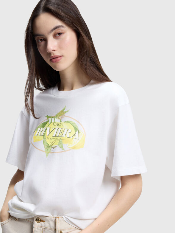 Cotton jersey T-shirt with logo - 4