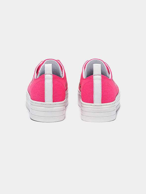 BRIGS Platform sneakers in fuxia color - 4