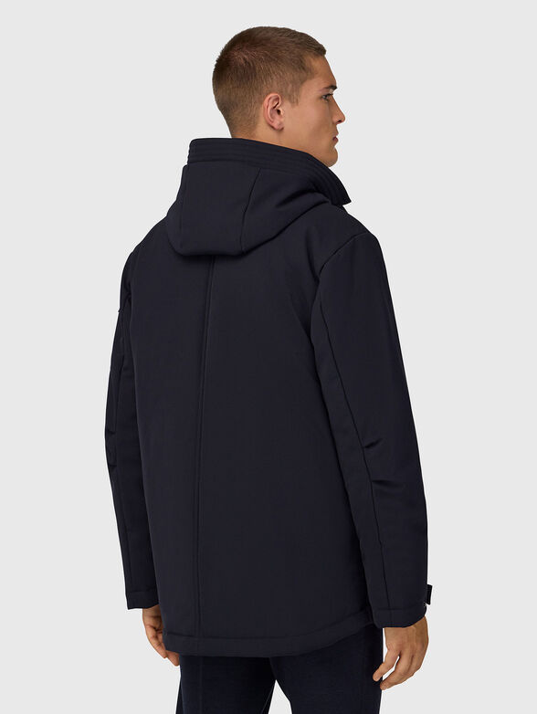 Jacket with hood and logo detail  - 3