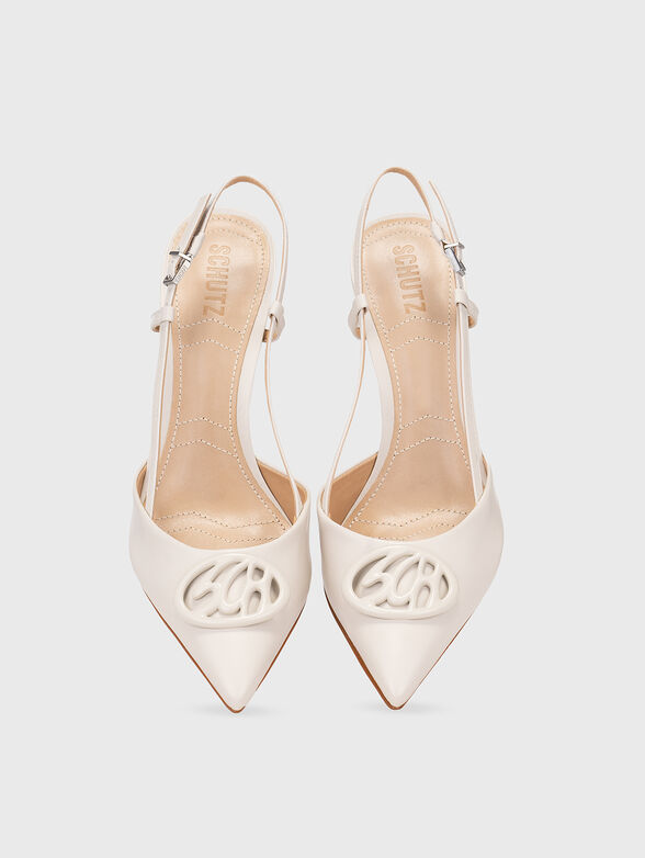 Nappa leather pumps with detail - 6