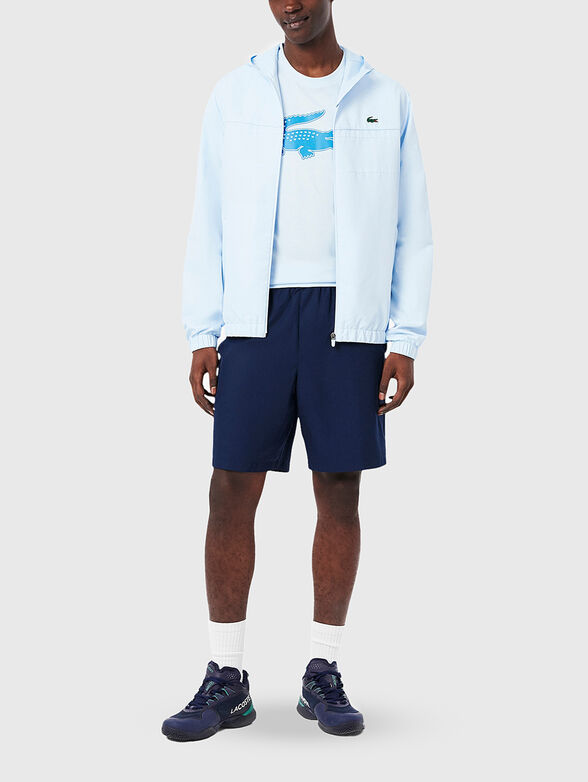 White T-shirt with contrasting logo print - 2