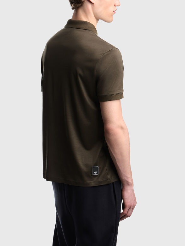 Cotton-blend polo shirt - 3