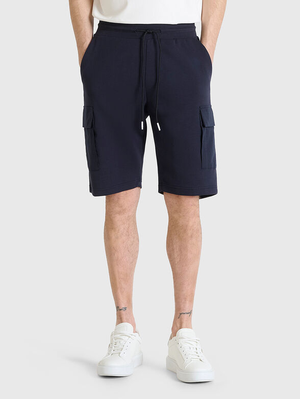 Dark blue shorts with side pockets  - 1