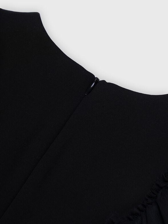 Black dress with tulle - 4