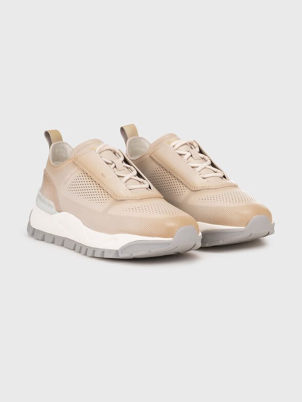 Beige sports shoes - 1