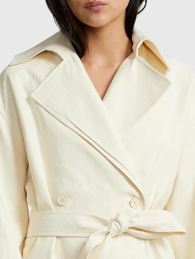 Short cotton trench  - 5