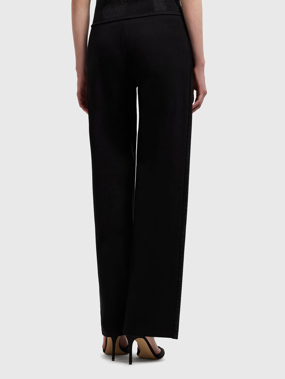 Viscose blend trousers with micro studs - 2