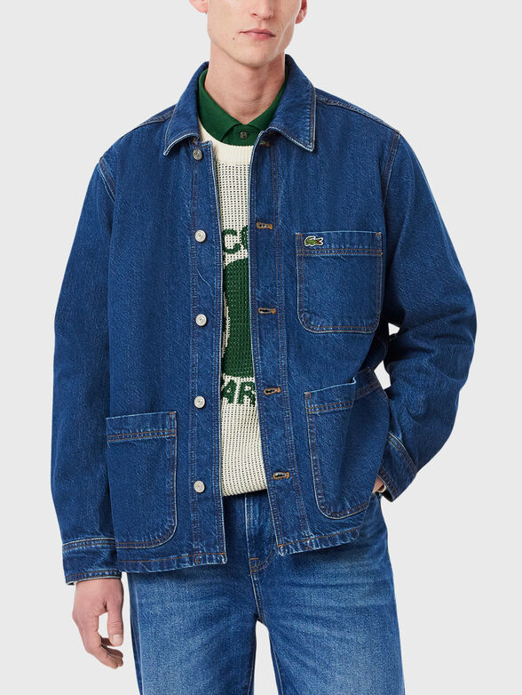 Denim shirt with logo - 1
