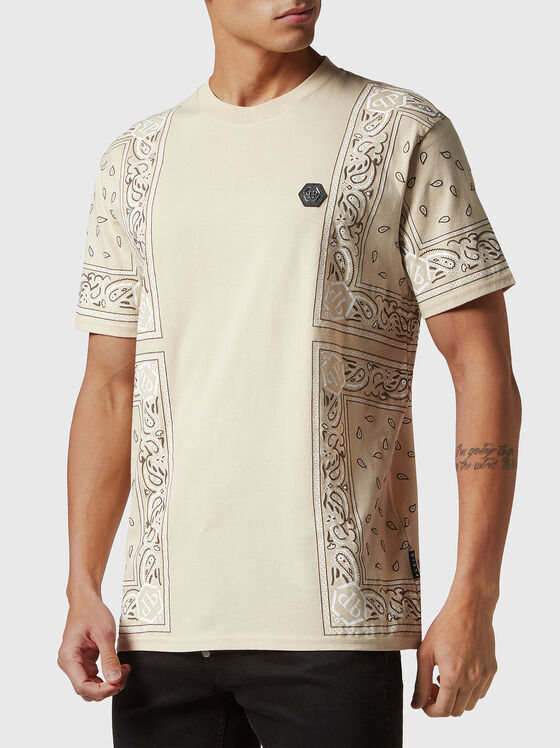 T-shirt with paisley print - 1