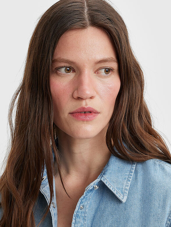 Blue denim shirt  - 4