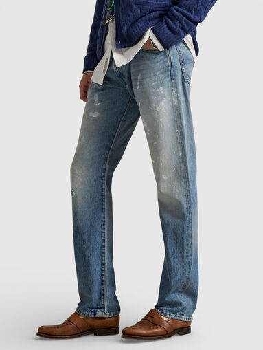 HAMPTON STRAIGHT jeans with a bleached effect - 3