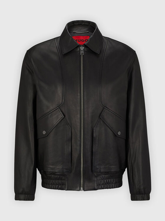 Black leather jacket  - 1
