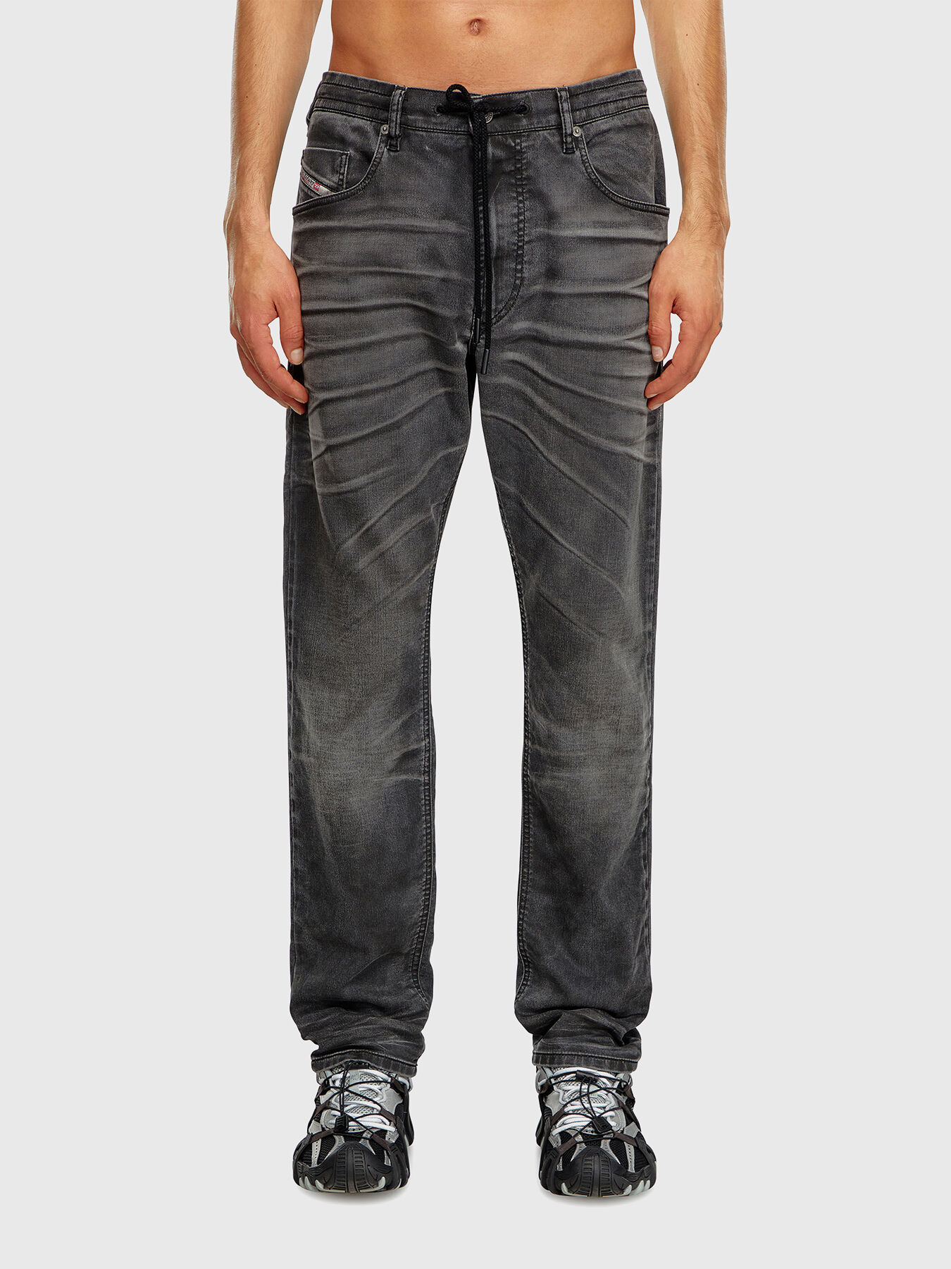 2032 D-KROOLEY-B JOGG jeans with elastic waistband brand DIESEL