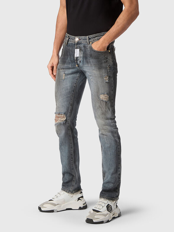 Black jeans with logo - 1