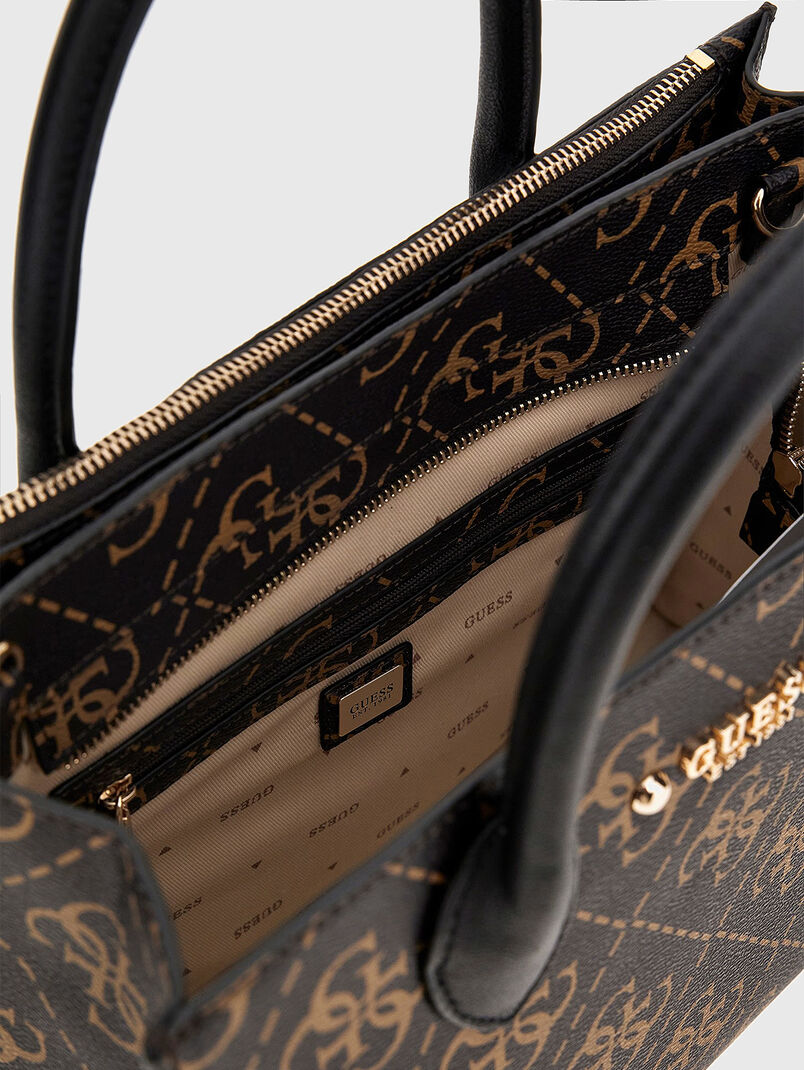 REA handbag with monogram logo print - 3