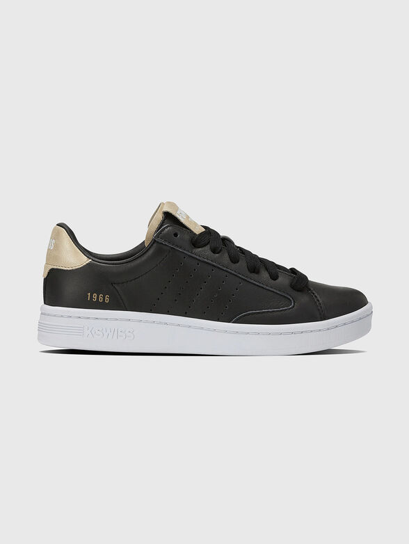 Lozan black sports shoes with laces - 0