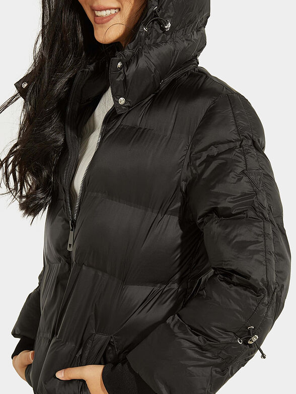 Long padded jacket BRUNELLA in black color - 3
