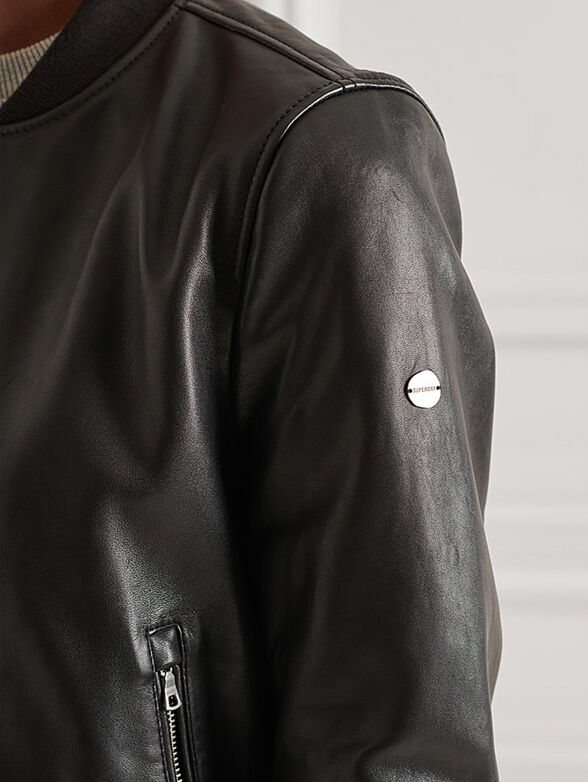 Leather bomber - 5