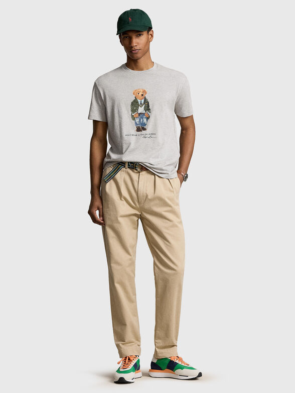 Cotton T-shirt with Polo Bear accent - 1