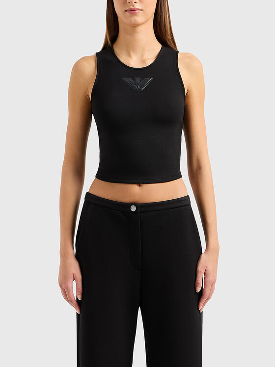 Black top with logo accent - 1