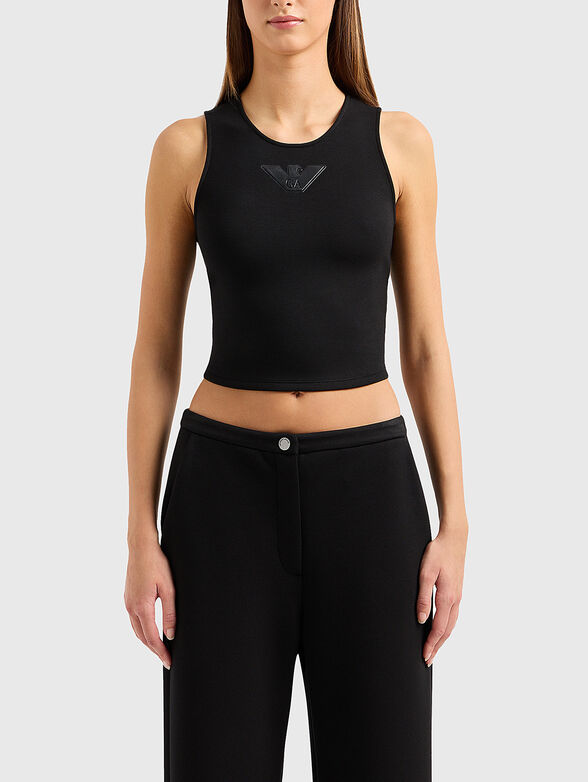Black top with logo accent - 1