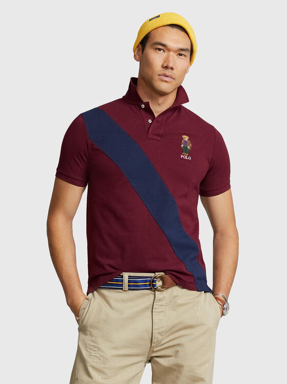 Поло-Шърт с контрастна лента - 1