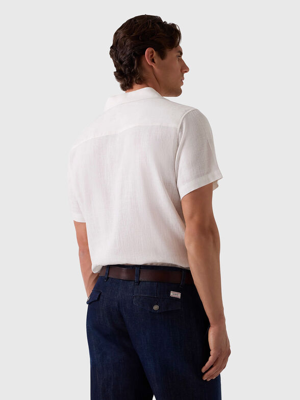 Shirt with floral embroidery - 3