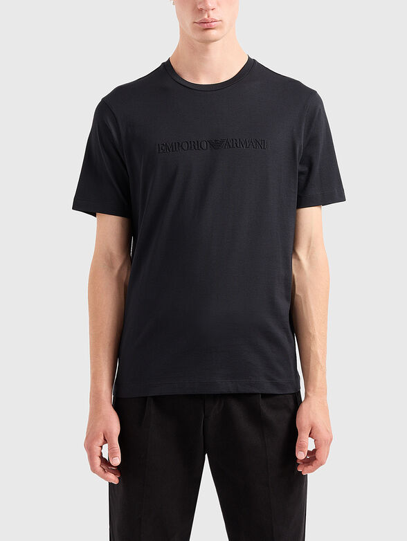 T-shirt with embossed logo  - 1