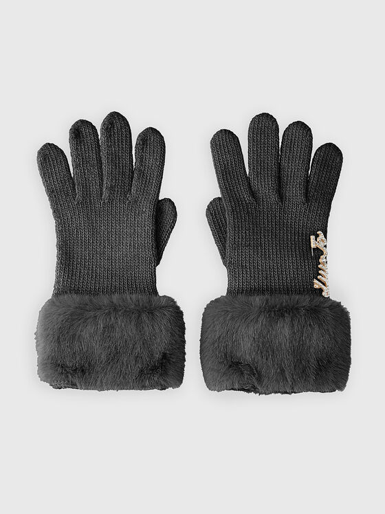 Gloves with eco hair  - 1