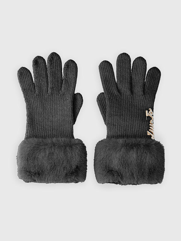 Gloves with eco hair  - 1